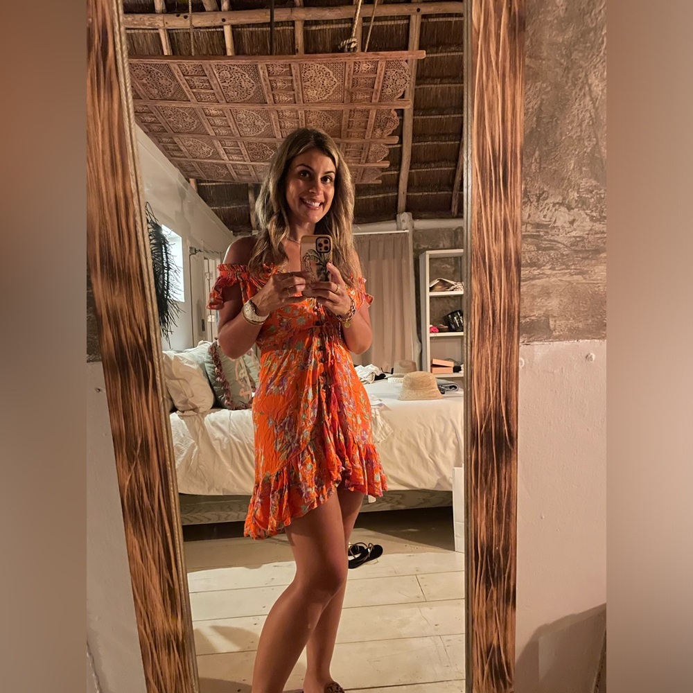 MIRAMAR Sirena midi dress | Off Shoulder | Size Small